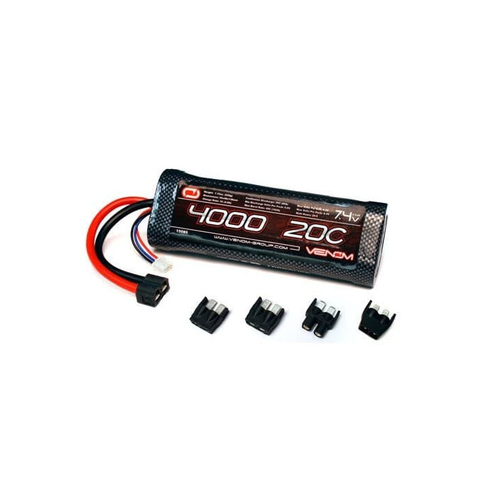 Venom 20C 2S 4000mAh 7.4V LiPo Battery Tamiya Cars