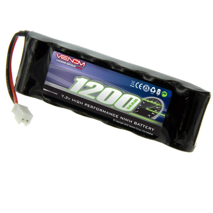 Venom 7.2V 1200mAh 6 Cell Flat NiMH Battery with Micro Molex Plug