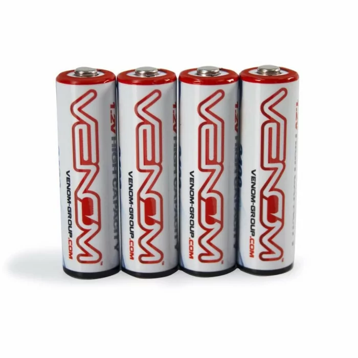 Venom 2400mAh AA High Capacity NiMH Rechargeable Batteries (4pcs)