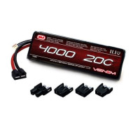Venom 20C 3S 4000mAh 11.1V LiPo Battery with Universal Plug System