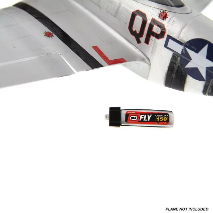 Venom Fly 30C 1S 150mAh 3.7V LiPo Battery with E-flite MCX Plug