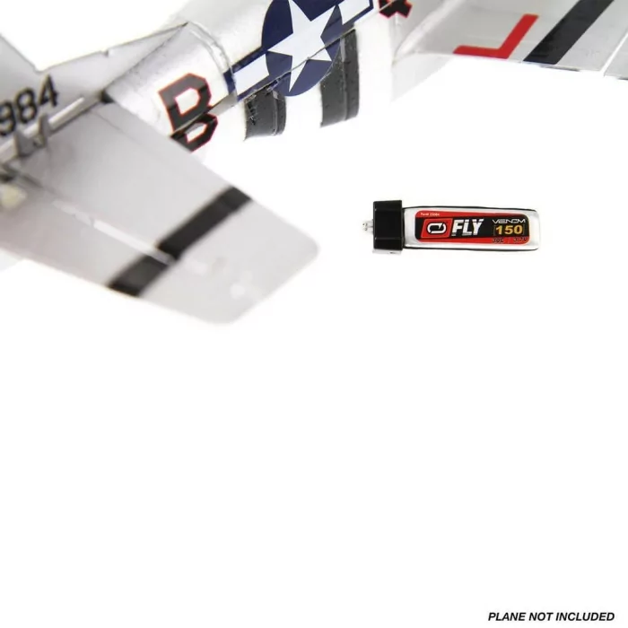 Venom Fly 30C 1S 150mAh 3.7V LiPo Battery with E-flite MCX Plug
