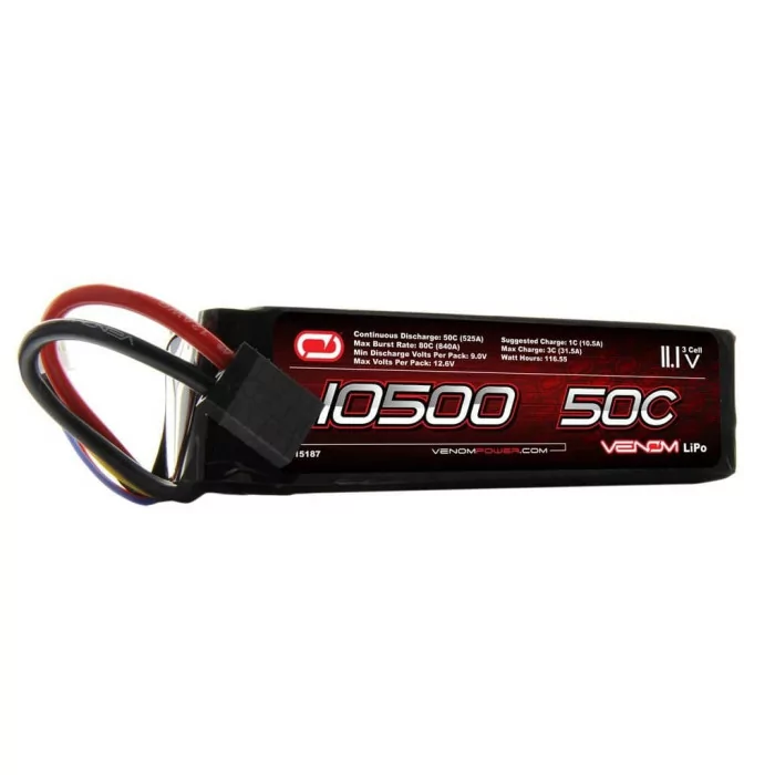 Venom 50C 3S 10500mAh 11.1V LiPo Battery Traxxas X-Maxx RC Monster Truck