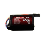 Venom 10C 2S 1200mAh 7.4V Hump Receiver Pack LiPo Battery
