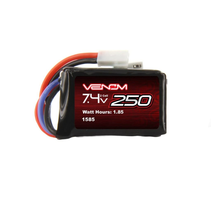 Venom 15C 2S 250mAh 7.4V LiPo Battery for RC Losi 1/24