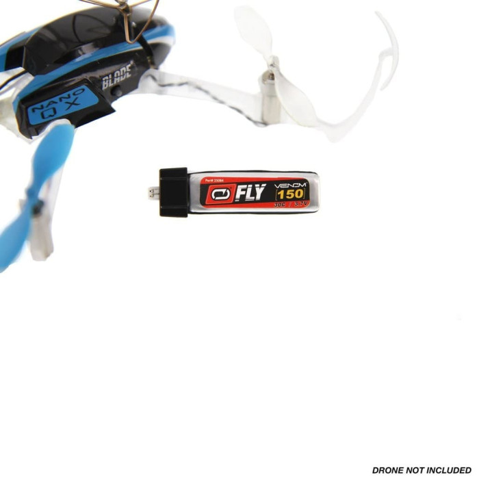 Venom Fly 30C 1S 150mAh 3.7V LiPo Battery with E-flite MCX Plug x2 Packs