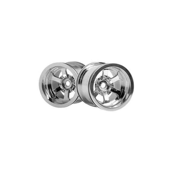 HPI Racing Scorch 6-Spoke Wheel Shiny Chrome (2)
