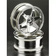 HPI Racing TE37 Wheel 26mm Chrome 0mm Offset (2)