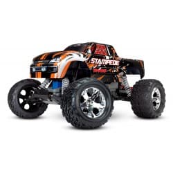 Traxxas Stampede 2WD RTR w/XL-5 ESC Monster Truck (with battery & charger) - Orange