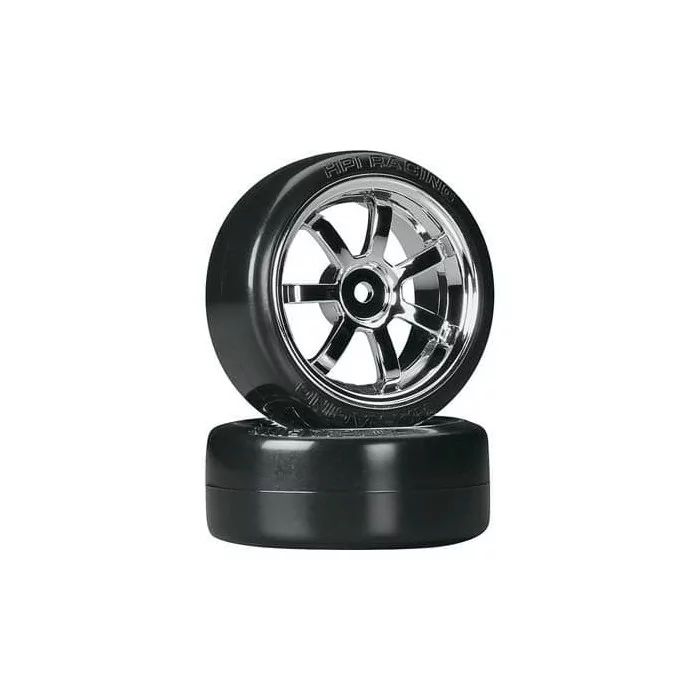 HPI Racing T-Drift/Rays 57S Wheel 26mm Chrome (2)