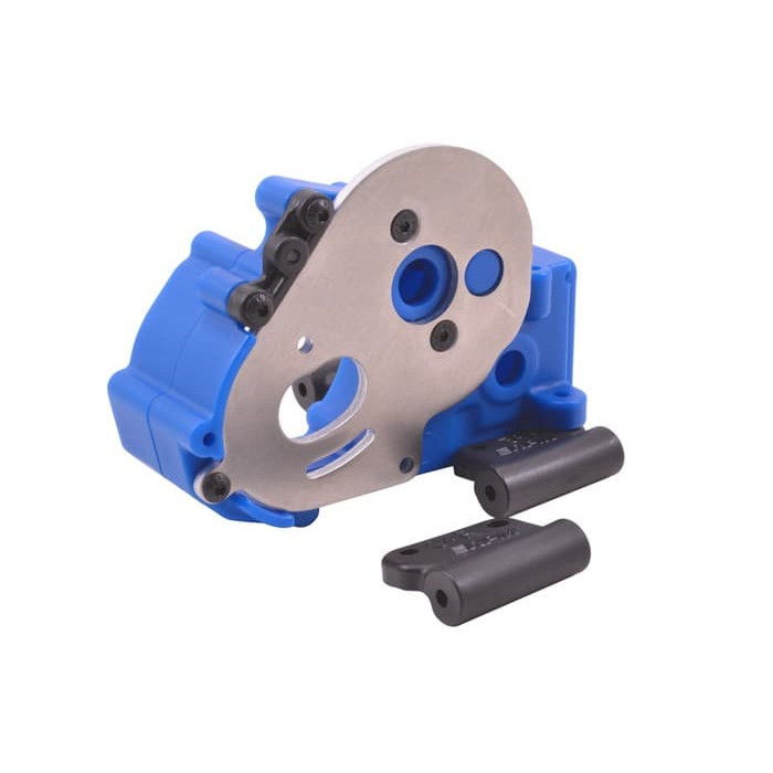 RPM Hybrid Gearbox Housing and Rear Mount Kit for Traxxas 2WD (blue)