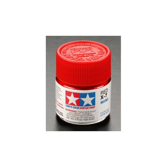 Tamiya Acrylic Mini X-7 Red 1/3 oz