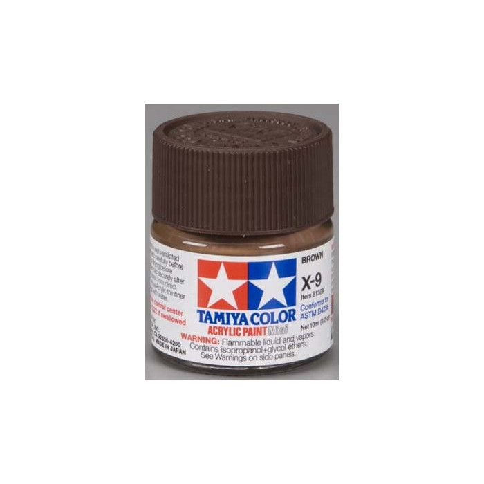 Tamiya Acrylic Mini X-9 Brown 1/3 oz
