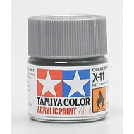 Tamiya Acrylic Mini X-11 Chrome Silver 1/3 oz