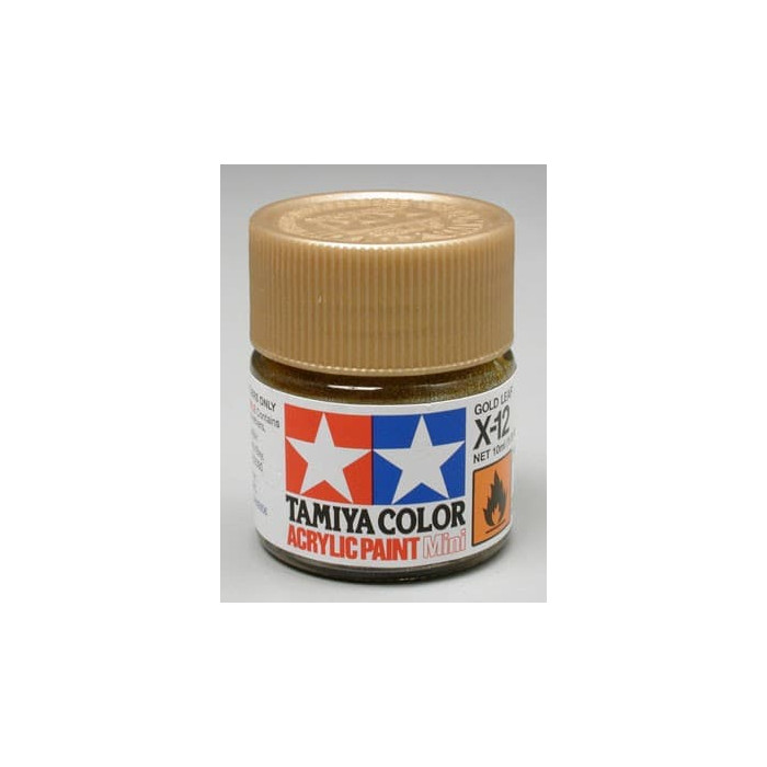 Tamiya Acrylic Mini X-12 Gold Leaf 1/3 oz