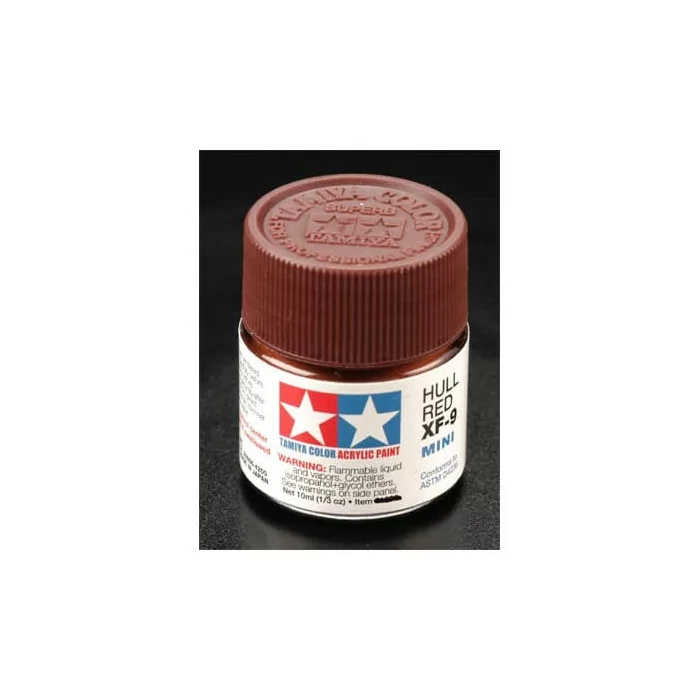 Tamiya Acrylic Mini XF-9 Hull Red 1/3 oz