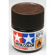 Tamiya Acrylic Mini XF-10 Flat Brown 1/3 oz
