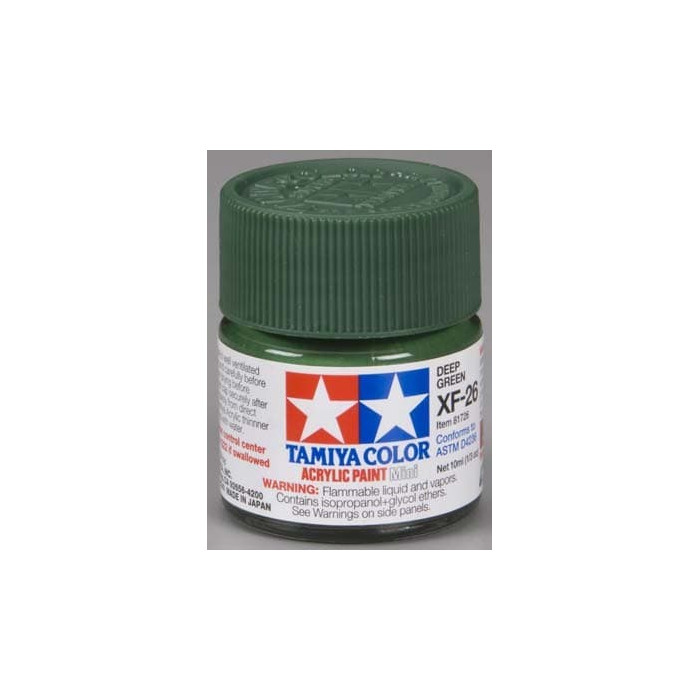 Tamiya Acrylic Mini XF-26 Deep Green 1/3 oz
