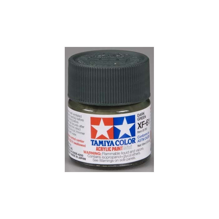 Tamiya Acrylic Mini XF-61 Dark Green 1/3 oz