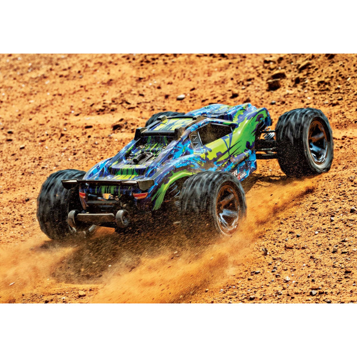 Traxxas Rustler 4X4 VXL 1/10 Brushless Stadium Truck Green - RTR (Without Battery & Charger)