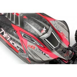Arrma Body Painted w/Decals Typhon 6S Black/Red
