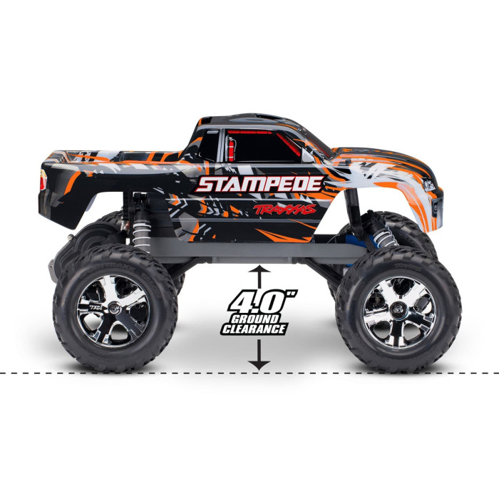 Traxxas Stampede 2WD RTR w/XL-5 ESC Monster Truck (with battery & charger) - Orange