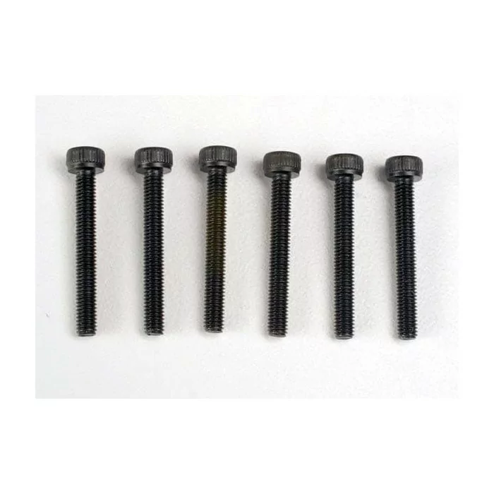 Traxxas Header screws, 3x23mm cap hex screws (6)