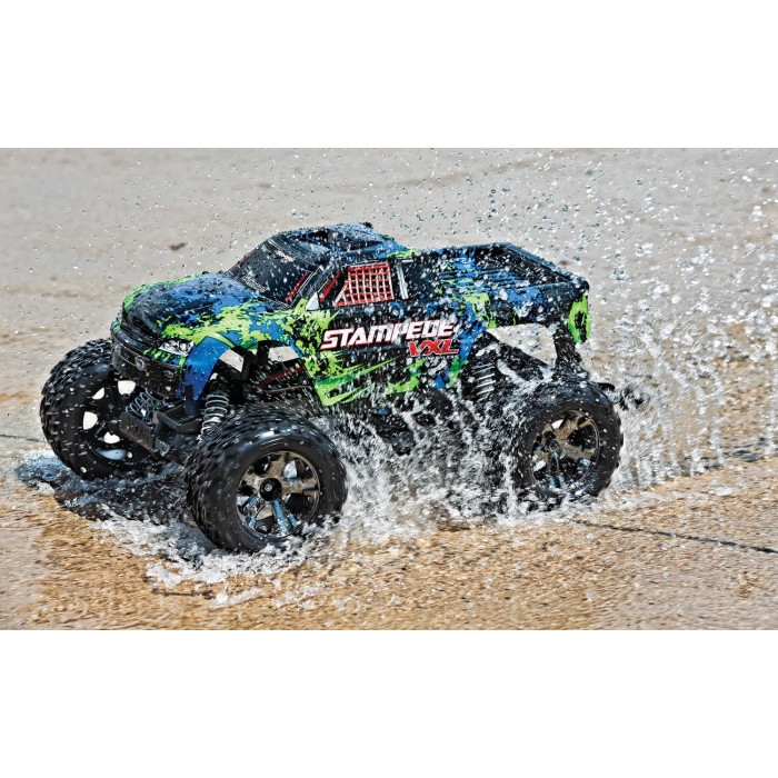 Traxxas Stampede 2WD VXL 1/10 Scale Monster Truck (No Battery & Charger) - Green