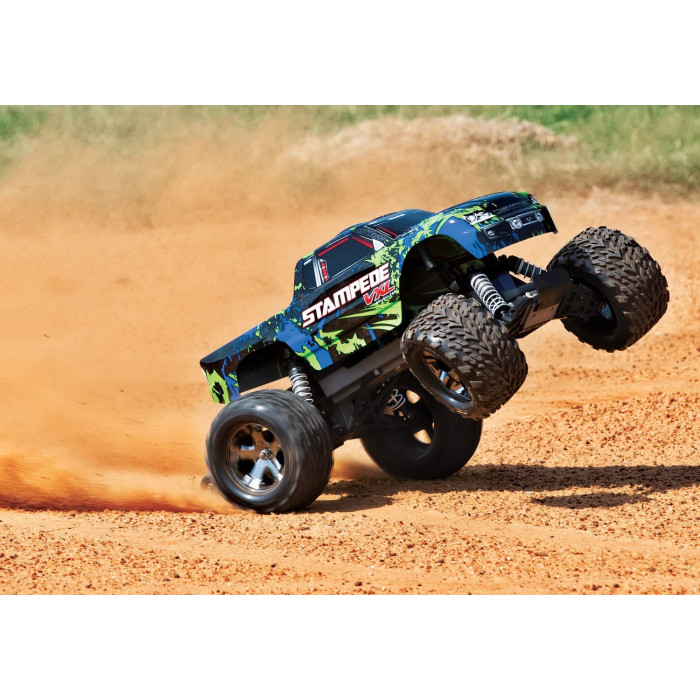 Traxxas Stampede 2WD VXL 1/10 Scale Monster Truck (No Battery & Charger) - Green