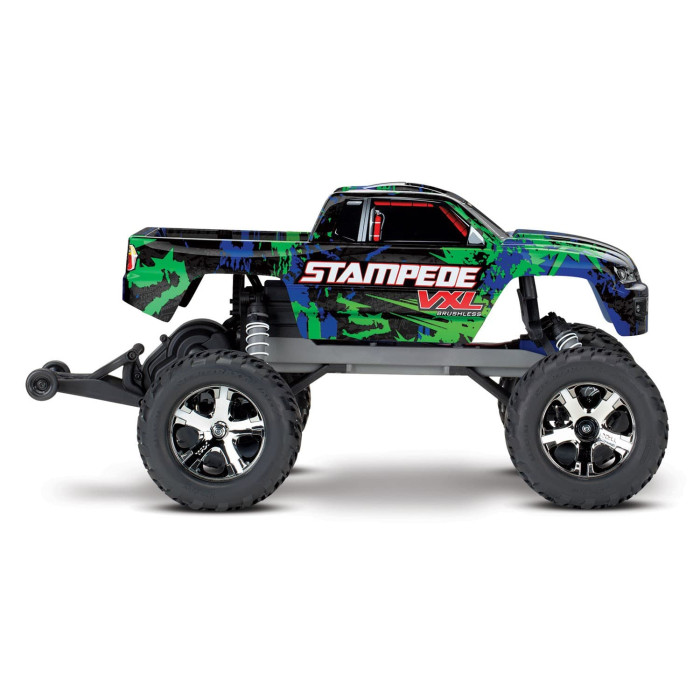 Traxxas Stampede 2WD VXL 1/10 Scale Monster Truck (No Battery & Charger) - Green