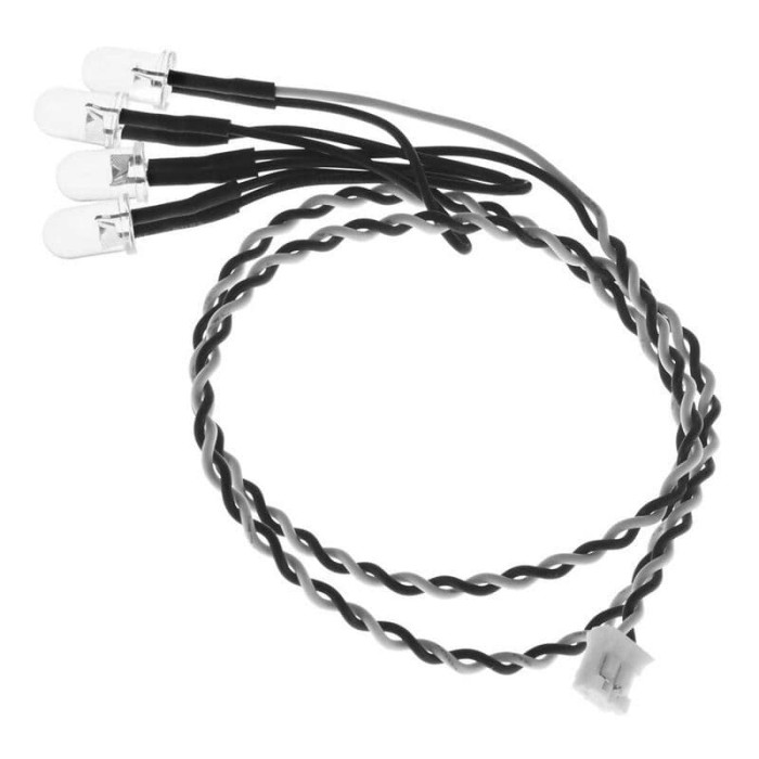 4 led lights 5mm. Works with Axial LED controller