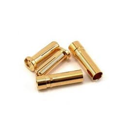 ProTek RC 5.0mm "Super Bullet" Solid Gold Connectors (2 Male/2 Female)