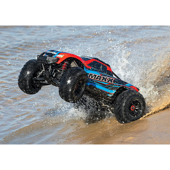 Traxxas Maxx 4X4 1/10 4s Brushless Monster Truck Red- RTR (Without Battery & Charger