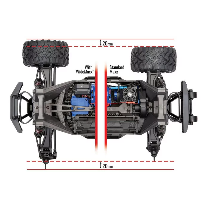 Traxxas Widemaxx Suspension Kit Blue