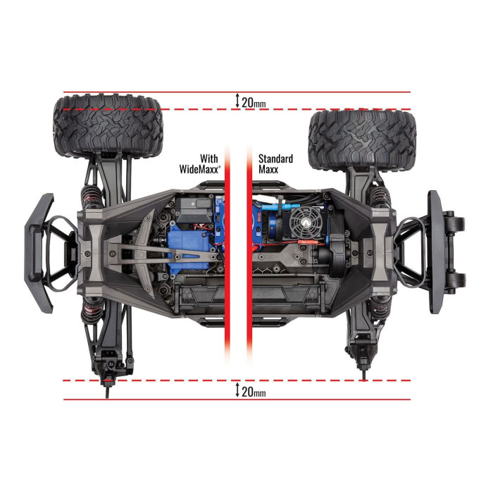 Traxxas Widemaxx Suspension Kit Orange