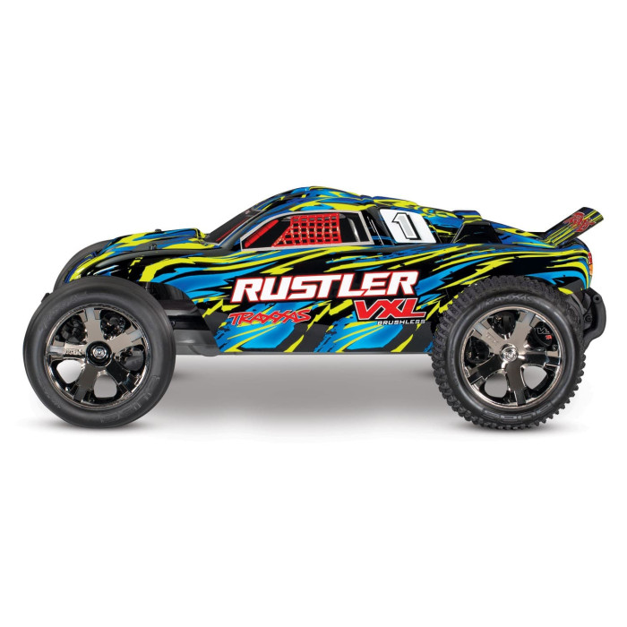 Traxxas Rustler 2WD VXL 2.4GHz TSM 1/10th Stadium Truck (No Battery) (Yellow)