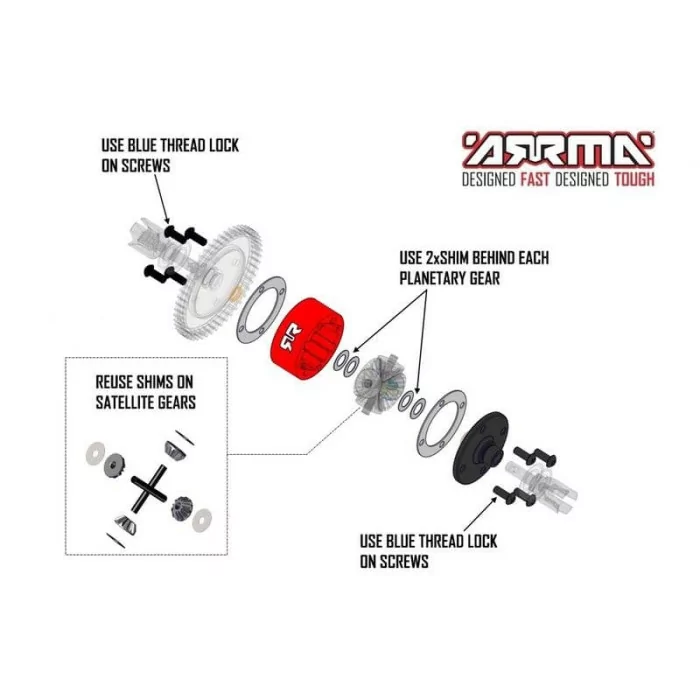 Arrma Metal Diff Case