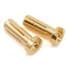 TQ Wire 4mm Low Profile Male Bullet Connectors (Gold) (14mm) (2)