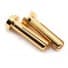 TQ Wire 4mm Low Profile Male Bullet Connectors (Gold) (18mm) (2)