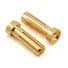TQ Wire 5mm "Low Profile" Male Bullet Connector (Gold) (2)