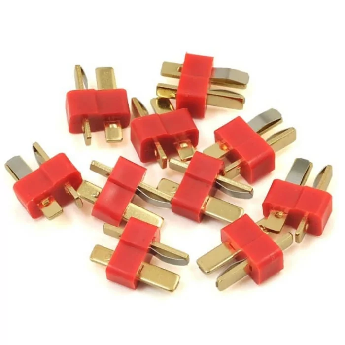 Pro Tek 4mm Short Serrated Male Bullet Connector w/Shrink Tube (3)