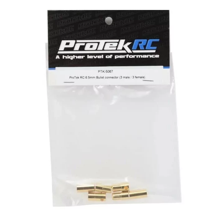 Pro Tek 6.5 Bullet Connector 3 Male/3 Female