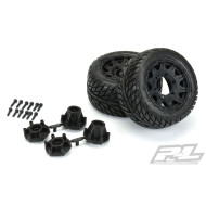 Pro Line Street Fighter LP 2.8" Tires w/Raid Rear Wheels (2) (Black) (M2)_x005F_x000D_ w/12mm Removable Hex