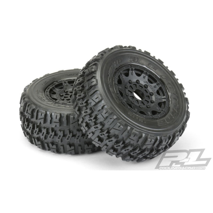 Pro-Line Trencher X SC Tires w/Raid Wheels (2) (Black) (M2)