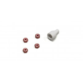 Kyosho Colored Nylon Nut Red