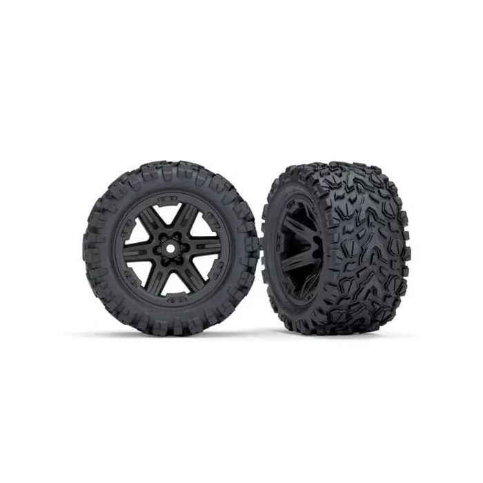 Traxxas Talon EXT 2.8" Pre-Mounted Tires w/RXT Wheels (2) (Black)