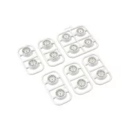 Kyosho Multi Offset Wheel Set White AWD