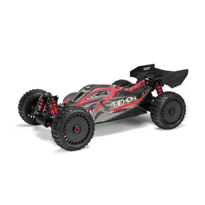 Arrma Body Painted w/Decals Typhon 6S Black/Red