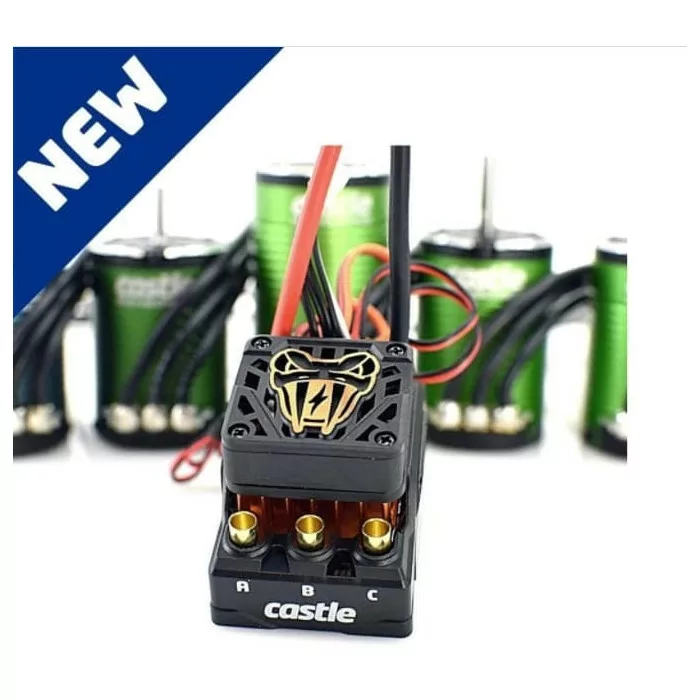 Castle Creations Copperhead 10 Waterproof 1/10 Sensored Combo w/1415 (2400Kv) (Monster Truck Edition)