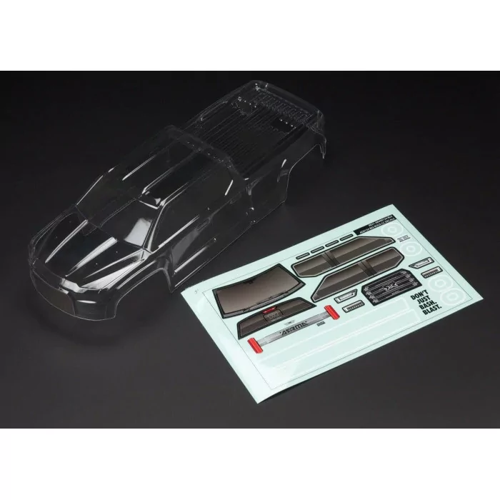 BIG ROCK CREW CAB 4X4 CLEAR BODY (w/ DECALS)